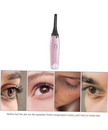 DOITOOL Eyelash Curler Heated Curler Mini Natural Eye Lashes Curling Eyelash Brush Eyelash Curling Clips Heated Eye Lash Curler Hot Lash Curler Pink Curling Iron Abs Electric - Buy Online on GoSupps.com