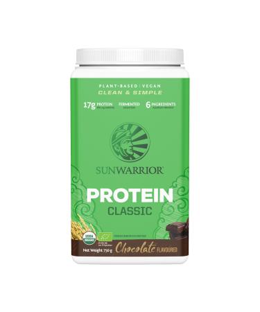 Sunwarrior Sunwarrior - Classic Raw Organic Plant-Based Vegan Rice Protein Powder Chocolate 750g