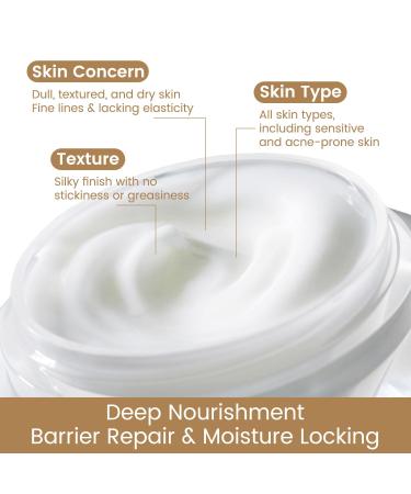 Retinol and Collagen Moisturizer Niacinamide Face Cream for Women with Hyaluronic Acid & Caffeine Improves Skin Elasticity Repairs Barrier Anti Aging Reduces Wrinkles Improves Firmness 1.764oz - Buy Online on GoSupps.com