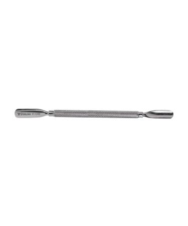 STERLING Professional stainless steel cuticle pusher nail cleaner with double spoon hand polished pusher ST-12480