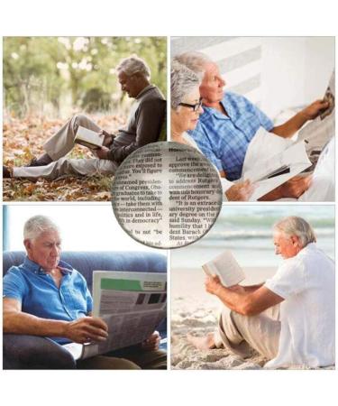 5X Desktop Handheld Super High Clarity for Seniors Low Vision Books Pages Magazines Newspapers Maps Magnifier Better Life - Buy Online on GoSupps.com