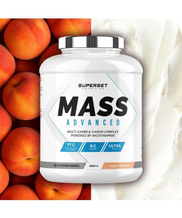 Superset Nutrition | Mass Advanced (2 5kg) | Gainers | Top gainer pour une prise de masse rapide ! - Yaourt P che - Buy Online on GoSupps.com