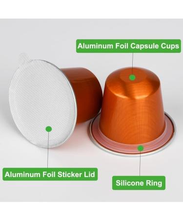 Kit de Capsules en Aluminium Vide avec Couvercles Autocollants pour Caf 100 Pi ces Vos Propres Tasses Caf Espresso. - Buy Online on GoSupps.com