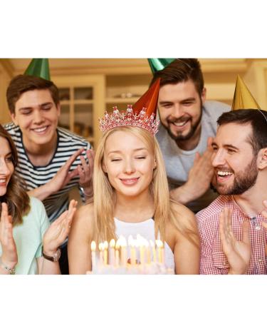 Guardian Soldiers Birthday Girl Sash & Crown Set | Rhinestone Princess Tiara & Headband | Happy Birthday Accessories - Red - Buy Online on GoSupps.com