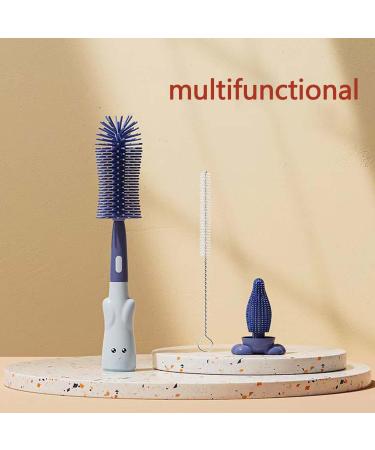 Bottle and Teat Cleaning Brush - Multi-Purpose Cleaner for Water Bottles, Thermoses, Glasses, Cups, Wine Glass, and Food Jars - Buy Online on GoSupps.com