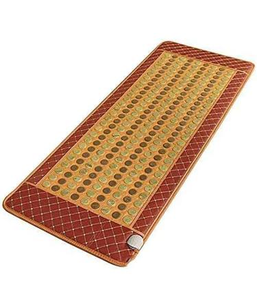 Heating cushion infrared heat mat - wide infrared heating pad - natural jadestein matt mattress/sofa cushion with smart controller to relieve chronic back and arthritis pain (color: 70*190cm)