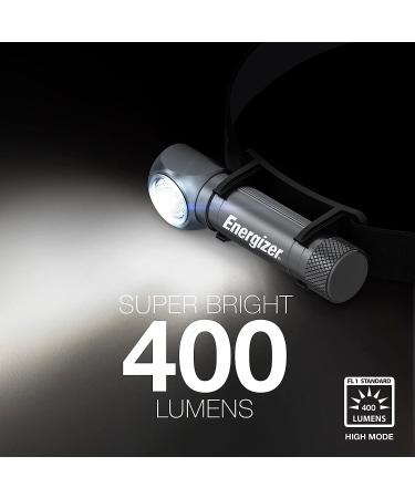 ENERGIZER Rechargeable X1000 LED Headlamp - 1000 Lumen Turbo Mode, IPX4 Water Resistant, USB Cable Included - Gray Steel - Buy Online on GoSupps.com