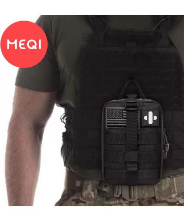 Meqi Medical Molle Tactical Bag | EMT First Aid IFAK Rip-Away Utility Pouch for Camping Hunting Hiking and Adventure - Brown - Buy Online on GoSupps.com