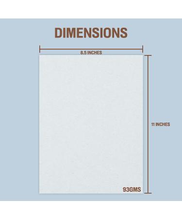 Paper Gator Vellum Paper  Pack of 55 Sheets 8.5 x 11 Inches Translucent Printable Sheets| 93 GSM Transparent Paper for Sketching |Tracing Paper for Art  Craft and Sewing.  Clear (PG-V) - Buy Online on GoSupps.com