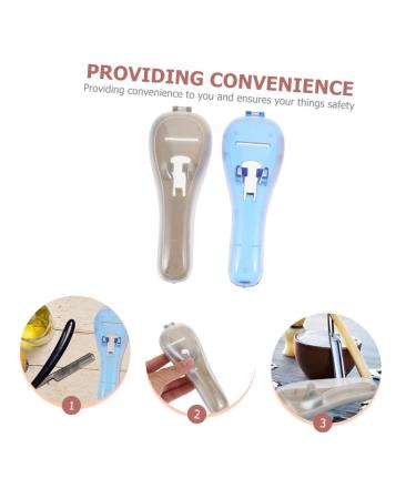 Vintorky Razor Storage Box - Portable Organizer for Electric Shavers & Razors | 2er Box in Blue & Gray (16.5x6x3.5cm) - Ideal for Travel & Home - Buy Online on GoSupps.com