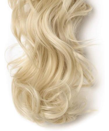 Silk-co 18inch Bleach Blond Long Curly Ponytail Extensions Claw on Synthetic Clip in Hairpiece Pony Tail Extension 18inch (Pack of 1) Bleach Blond - Buy Online on GoSupps.com