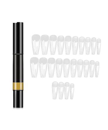 Worparsen Nail Tips Glue Handheld Soak Off UV LED Base Gels Stick Extension Glue Pen Ornament Sticking Solid B - Buy Online on GoSupps.com