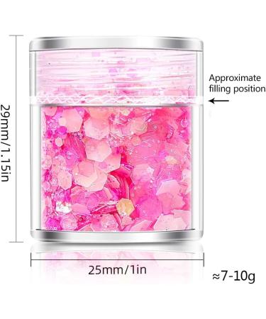1 Box Fashion DIY Manicure Glow in the Dark Neon Sequins Hexagon Sequins Nail Art Glitter Luminous Nail Powder(12) - Buy Online on GoSupps.com