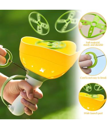 CEWROM Flying Disc Launcher Set - 2 Propeller Toys with 12 Discs for Kids (Ages 3-6) - Outdoor Fun for Boys & Girls - Buy Online on GoSupps.com
