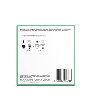 By Amazon Cappuccino Capsules - Dolce Gusto Compatible Light Roast 48 Pieces (6 Packs of 8) - Rainforest Alliance Certified - Buy Online on GoSupps.com