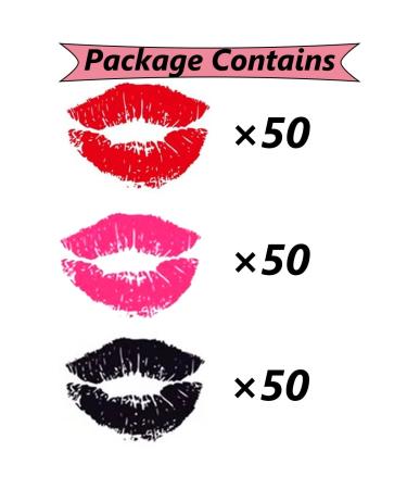 150pcs Valentine's Temporary Lip Tattoos Sticker Set - Sexy Kiss Decal for Lover Party Decorations - Fake Tattoo Stickers for Women - Valentine's Day Decorations - Buy Online on GoSupps.com