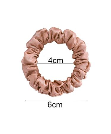 Olakin Silk Hair Tie Set | 4-pack Women's Ponytail Holders | Elastic Silk Hair Accessories in Pink & White - Buy Online on GoSupps.com