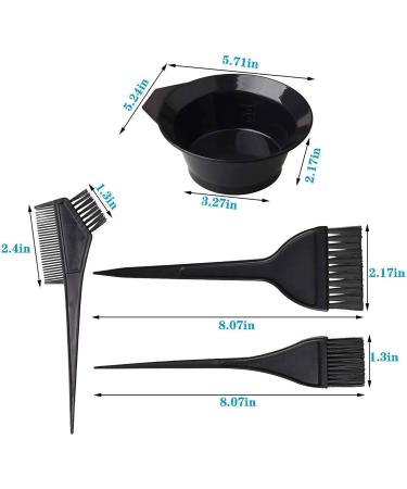RIYAN 1Set Hairdressing Coloring Brushes Bowl Self-Help Salon DIY Hair Coloring Styling Tools with Disposable Shower Cap - Buy Online on GoSupps.com