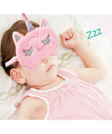 2 Pcs Kids Sleep Mask Shinywear Cat Sleeping Mask Unicorn Eye Mask for Girls Boys Women Cute Sleep Mask Soft Plush Blindfold Eye Mask Covers for Sleep Colorful Cat and Unicorn 2 Pack - Buy Online on GoSupps.com