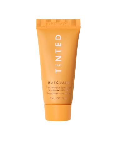 Live Tinted Hueguard Mini 3-in-1 Mineral Sunscreen Moisturizer & Primer for Face and Body - Hydrate and Protect the Skin Year Round - SPF 30 to Protect Against UVA/UVB Rays 0.5 Fl Oz 0.5 Fl Oz (Pack of 1)