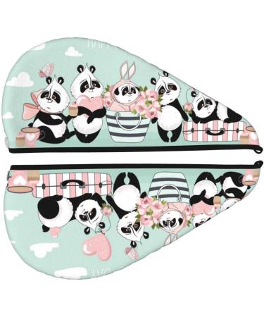 Shop Cute Panda Microfiber Hair Towel - Super Absorbent Coral Velvet Wrap for Long Curly & Thick Hair - Quick Dry & Soft for Women - Buy Online on GoSupps.com