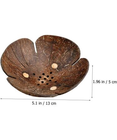 Ciieeo 4pcs Coconut Shell Soap Dish Soap Holders Draining Soap Holder Bar Soap Holder Wooden Soap Holder Bathroom Soap Container Wood Trim Coconut Shell + Wood Southeast Asia Bracket Coffeex4pcs 13x13cmx4pcs - Buy Online on GoSupps.com