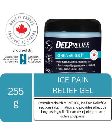 Deep Relief Ice Gel Muscle and Joint Pain Relief Reduces Inflammation 255g - Buy Online on GoSupps.com