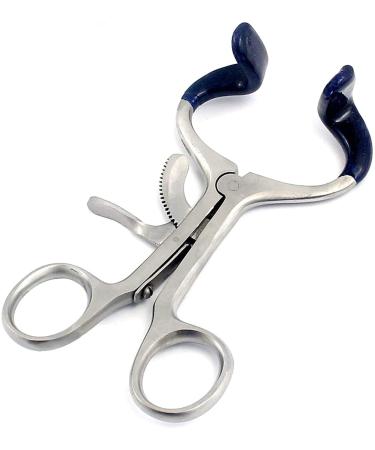 OdontoMed2011 Dental Molt Mouth Gag 4.5" Dip Blue Orthodontic Oral Opener Retractor Stainless Steel Dental Instrument