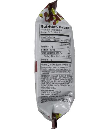GimMe Organic Non-GMO Gluten Free Vegan Roasted Seaweed Snack Sampler Bundle - Sea Salt, Toasted Sesame, Teriyaki, Hot Wasabi (8 Pack Variety, 0.17 oz each) - Buy Online on GoSupps.com