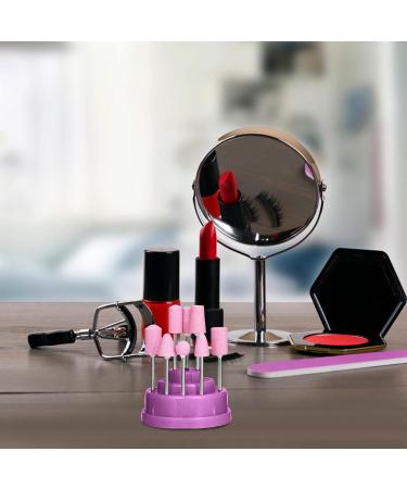 FRCOLOR Nail Drill Bits grinding head box Nail Bit Organizer Holes Bits Displayer nail bit Nail Salon bits for nails Nail Bit manicure pp plastic Tool Nail Drill Bit Storage Holder - Buy Online on GoSupps.com