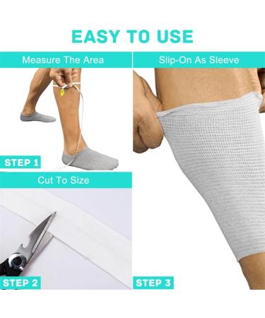 Elastic Compression Bandage - Hose-Shaped Support for Small Limbs Wrists & Elbows | 5cm x 5m Fixing Bandage for Pain Relief - Buy Online on GoSupps.com