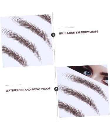 FOYTOKI Fake Eyebrow Stickers 4pcs Transfer Transfers Girl Brow Tool Peel Female Hair- Fake Brown Grooming Permanent for Like - Buy Online on GoSupps.com