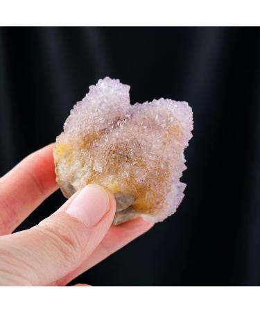 Natural Crystal Rough Natural Raw Cactus Amethyst Cluster Irregular Voilet Cluster Amethyst Specimens (Color : Cactus Cluster Size : 50-70g) 50-70g Cactus Cluster - Buy Online on GoSupps.com