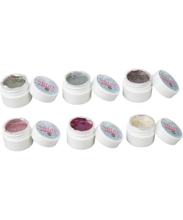 Shiny Glitter Gel Nail Polish Set 6 Colors Holographic Soak Off UV Gel Polish Kit for Women Girls - Buy Online on GoSupps.com
