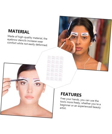 FOMIYES 288 Pcs Eyebrow Stickers Eyebrow Kit Eyebrows Shaper Eyebrow Tools Eyebrow Shaper Disposable 1 count (Pack of 1) Whitex3pcs - Buy Online on GoSupps.com
