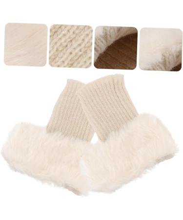 Toddmomy 3 Pairs Women's Fur Boot Covers - Ankle Harm-Preserving Socks & Cuffs for Winter Comfort | Stylish Knee-High Acrylic Accessories - Buy Online on GoSupps.com