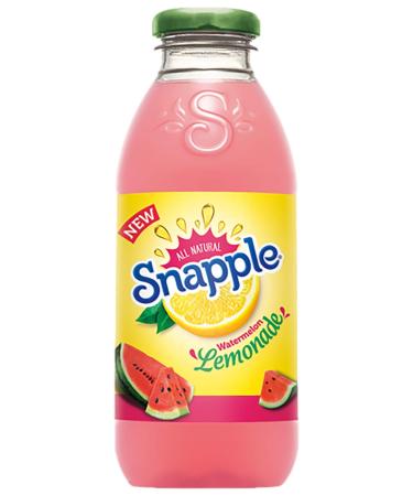 Snapple Watermelon Lemonade - All Natural 16 Fl Oz (Pack of 8), 128 Fl Oz Total - Buy Online on GoSupps.com