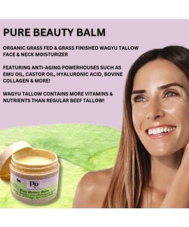 Pure Beef Tallow Skin Balm | Anti-Aging Grass Fed Tallow & Bovine Collagen | Organic Beauty Balm Made in USA - Buy Online on GoSupps.com