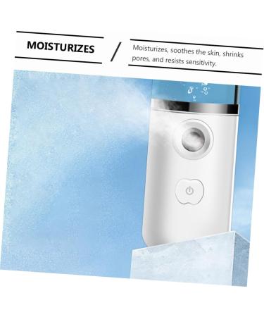 Beavorty Hydrating Instrument Nano Facial Mister Water Bottle Mister Sprayer Portable Mist Sprayer Portable Face Steamer Spray Water Bottle Skin Humidifier Face White - Buy Online on GoSupps.com