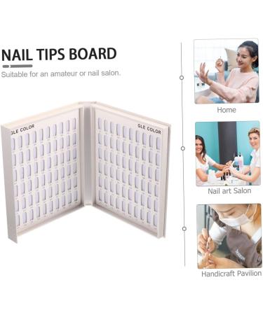  FRCOLOR FRCOLOR nail art pattern display board nail kit for girls 8-12 year old girls color teeth fake nails enamel nail polish donut nail display work paper - Buy Online on GoSupps.com