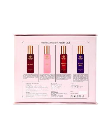 French Love | Eau De Parfum Gift Set 4x20 ml 0.67FL.OZ for Women with Mytunes Pink Alluring Rose Musky White | Floral Fruity Musky | Long Lasting Perfumes | Luxury Scent | Perfume Gift Set - Buy Online on GoSupps.com