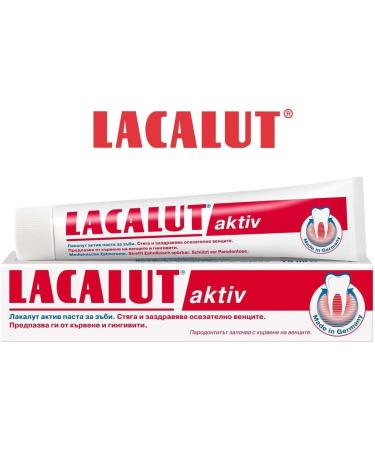 Acl Lacalut Toothpaste Aktiv 2 x 75ml - Buy Internationally | Best Oral Care Solution - Buy Online on GoSupps.com