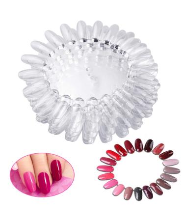 Lytivagen 20 PCs around nail display nail tip exhibition Transparent nail art color card plastic nail art display nails presentation display for nail exercises color display - Buy Online on GoSupps.com