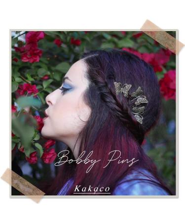 Kakaco Vintage Coin Bobby Hair Clips (Pack of 3) - Gold Hair Accessories for Women and Girls - Buy Online on GoSupps.com