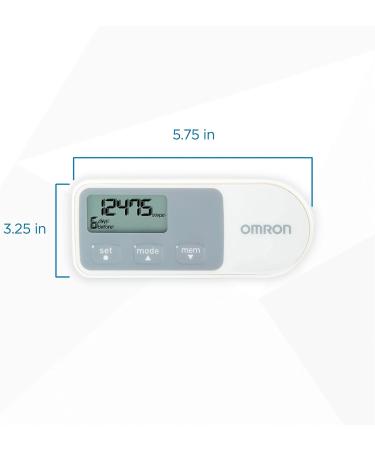 Omron Alvita Pedometer - White HJ-320 - Step & Activity Tracker - Buy Online on GoSupps.com