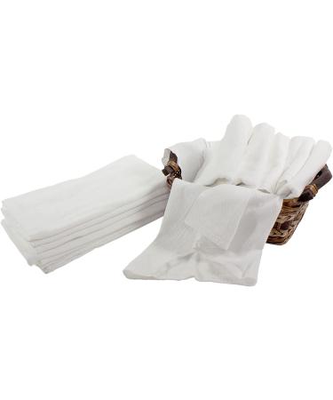 OsoCozy Bleached Birdseye Flat Cloth Diapers - 100% Cotton - White - 27.5 x 30.5 Inches - 1 Dozen - Buy Online on GoSupps.com