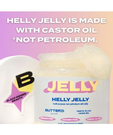Butter d Bodycare Helly Jelly - Multipurpose Non-Petroleum Body Jelly & Skin Protectant with Castor Oil for Adults & Babies - 4 oz Hydrating Moisturizer - Buy Online on GoSupps.com
