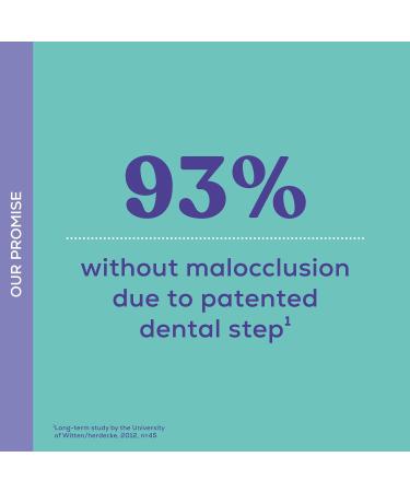 DentiStar Day & Night Silicone Pacifier Set - Dental Friendly Size 1 (0-6 Months) - Light Up Night Pacifier in Beige & Rosa with Heart Motif - Made in Germany - Buy Online on GoSupps.com