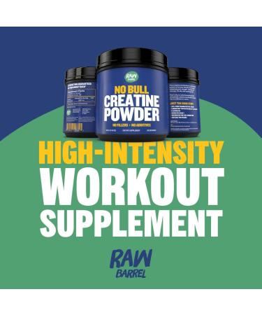 No Bull Creatine Powder - Optimized Creatine Monohydrate for Faster Recovery Muscle Growth & Strength | 500g Bulk Supplements for Men & Women - Buy Online on GoSupps.com