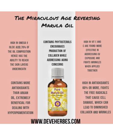 Pure Marula Oil 100ml - Cold Pressed Sclerocarya Birrea | International Shipping - d ve herbes - Buy Online on GoSupps.com